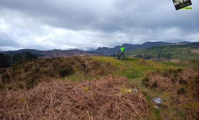 the peak before dropping down into Geirionydd lake